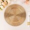 Gold 6 Metallic 13" Swirl Rattan Acrylic Round Charger Plates Party Tableware
